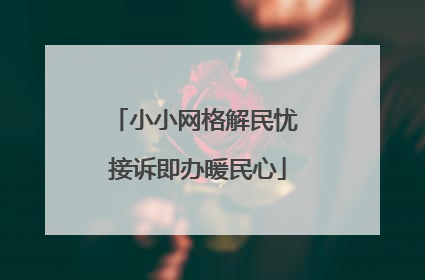 小小网格解民忧 接诉即办暖民心