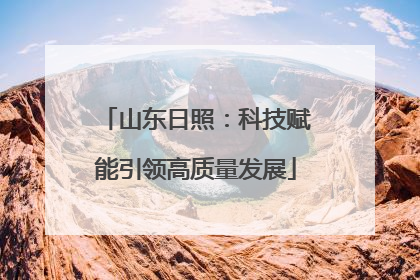 山东日照：科技赋能引领高质量发展