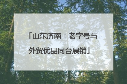 山东济南：老字号与外贸优品同台展销