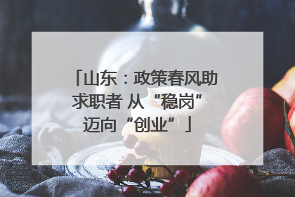 山东：政策春风助求职者 从“稳岗”迈向“创业”