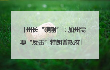 州长“硬刚”：加州需要“反击”特朗普政府