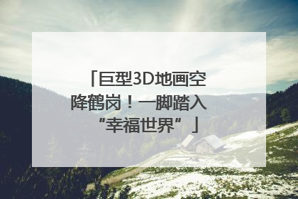 巨型3D地画空降鹤岗！一脚踏入“幸福世界”