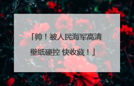 帅！被人民海军高清壁纸硬控 快收藏！