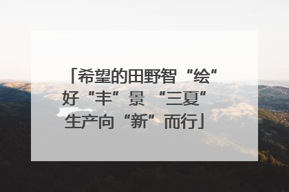 希望的田野智“绘”好“丰”景 “三夏”生产向“新”而行