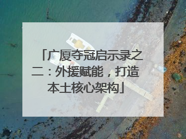 广厦夺冠启示录之二：外援赋能，打造本土核心架构