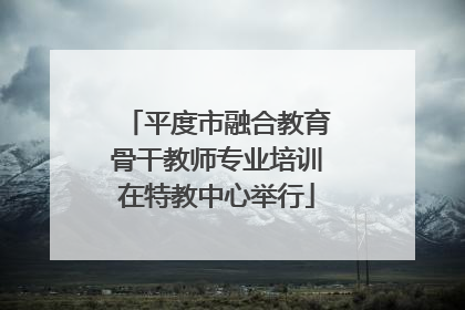 平度市融合教育骨干教师专业培训在特教中心举行