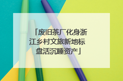 废旧茶厂化身浙江乡村文旅新地标 盘活沉睡资产