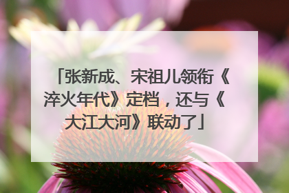 张新成、宋祖儿领衔《淬火年代》定档，还与《大江大河》联动了