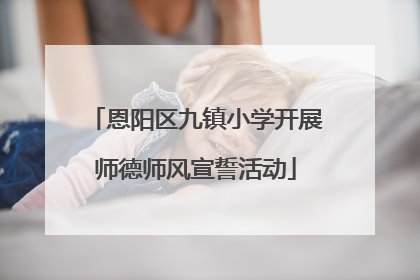 恩阳区九镇小学开展师德师风宣誓活动