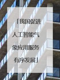 我国促进人工智能气象应用服务有序发展