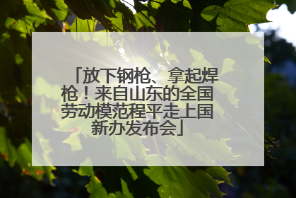 放下钢枪、拿起焊枪！来自山东的全国劳动模范程平走上国新办发布会