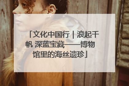 文化中国行｜浪起千帆 深蓝宝藏——博物馆里的海丝遗珍