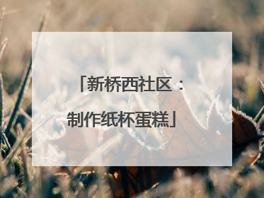 新桥西社区：制作纸杯蛋糕