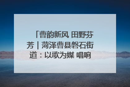 曹韵新风 田野芬芳｜菏泽曹县磐石街道：以歌为媒 唱响乡土“新歌声”