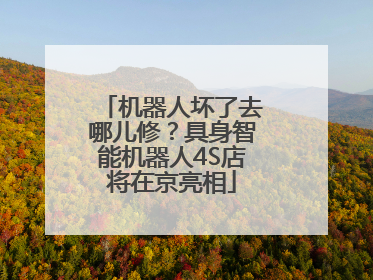 机器人坏了去哪儿修？具身智能机器人4S店将在京亮相