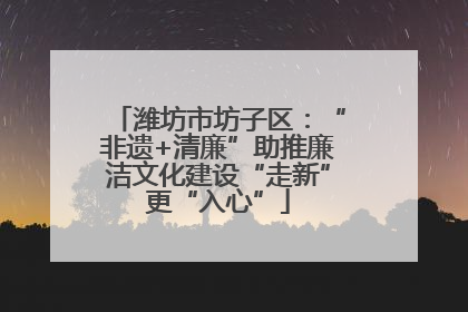潍坊市坊子区：“非遗+清廉”助推廉洁文化建设“走新”更“入心”