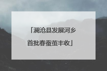 澜沧县发展河乡首批春蚕茧丰收
