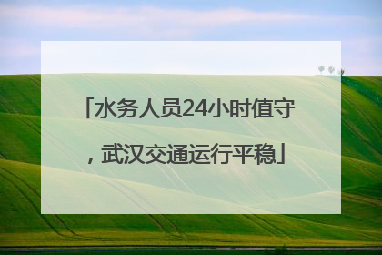 水务人员24小时值守，武汉交通运行平稳