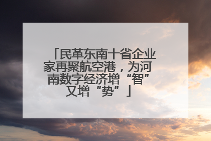 民革东南十省企业家再聚航空港，为河南数字经济增“智”又增“势”
