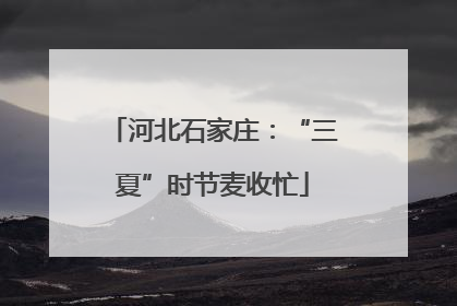 河北石家庄：“三夏”时节麦收忙