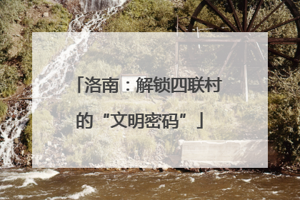 洛南：解锁四联村的“文明密码”