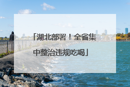 湖北部署！全省集中整治违规吃喝