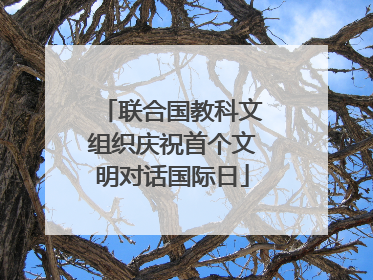 联合国教科文组织庆祝首个文明对话国际日