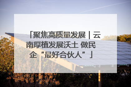 聚焦高质量发展｜云南厚植发展沃土 做民企“最好合伙人”