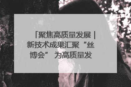 聚焦高质量发展｜新技术成果汇聚“丝博会” 为高质量发展注入新动能