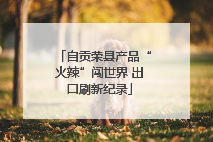自贡荣县产品“火辣”闯世界 出口刷新纪录