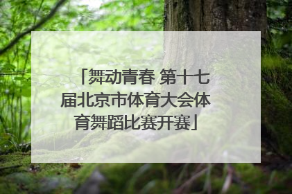 舞动青春 第十七届北京市体育大会体育舞蹈比赛开赛