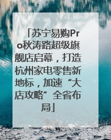 苏宁易购Pro秋涛路超级旗舰店启幕，打造杭州家电零售新地标，加速“大店攻略”全省布局