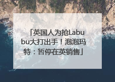 英国人为抢Labubu大打出手！泡泡玛特：暂停在英销售
