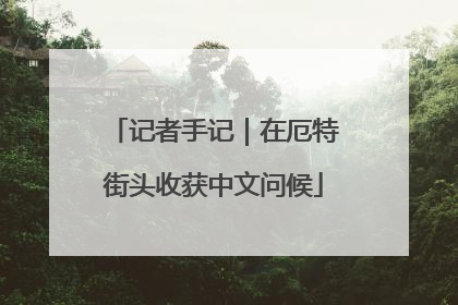 记者手记｜在厄特街头收获中文问候