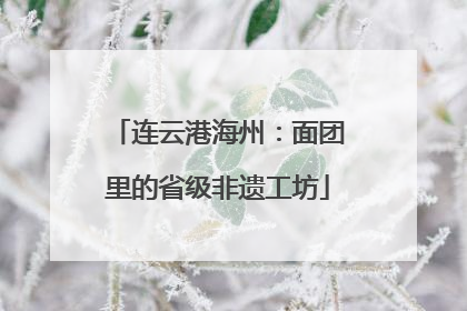 连云港海州：面团里的省级非遗工坊