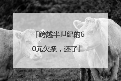 跨越半世纪的60元欠条，还了