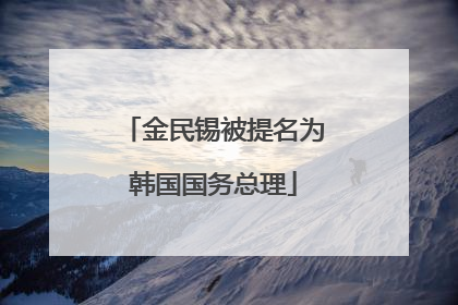 金民锡被提名为韩国国务总理