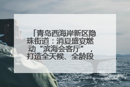 青岛西海岸新区隐珠街道：消夏盛宴燃动“滨海会客厅”，打造全天候、全龄段消费生态圈