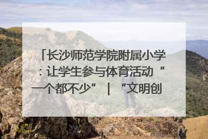 长沙师范学院附属小学：让学生参与体育活动“一个都不少”｜“文明创建耀三湘”专栏