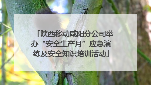陕西移动咸阳分公司举办“安全生产月”应急演练及安全知识培训活动
