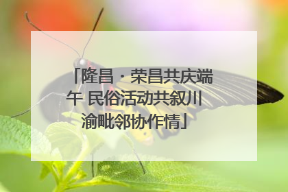 隆昌・荣昌共庆端午 民俗活动共叙川渝毗邻协作情