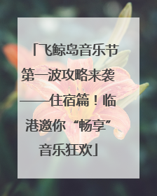 飞鲸岛音乐节第一波攻略来袭——住宿篇！临港邀你“畅享”音乐狂欢