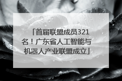 首届联盟成员321名！广东省人工智能与机器人产业联盟成立