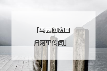 马云回应回归阿里传闻