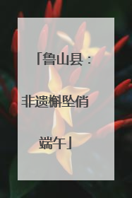 鲁山县：非遗槲坠俏端午