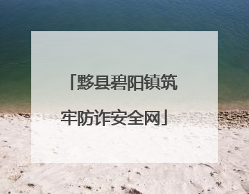 黟县碧阳镇筑牢防诈安全网