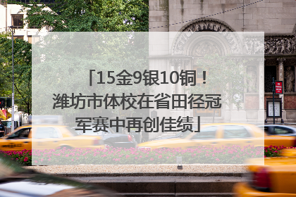 15金9银10铜！潍坊市体校在省田径冠军赛中再创佳绩