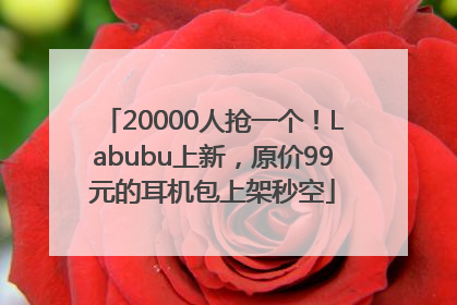 20000人抢一个！Labubu上新，原价99元的耳机包上架秒空