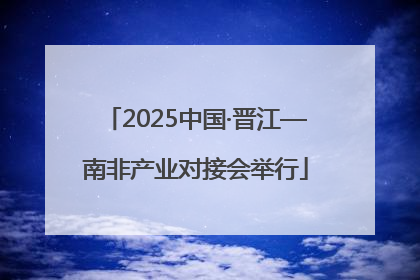 2025中国·晋江—南非产业对接会举行