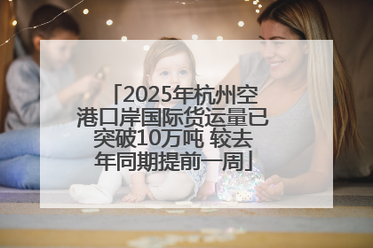 2025年杭州空港口岸国际货运量已突破10万吨 较去年同期提前一周